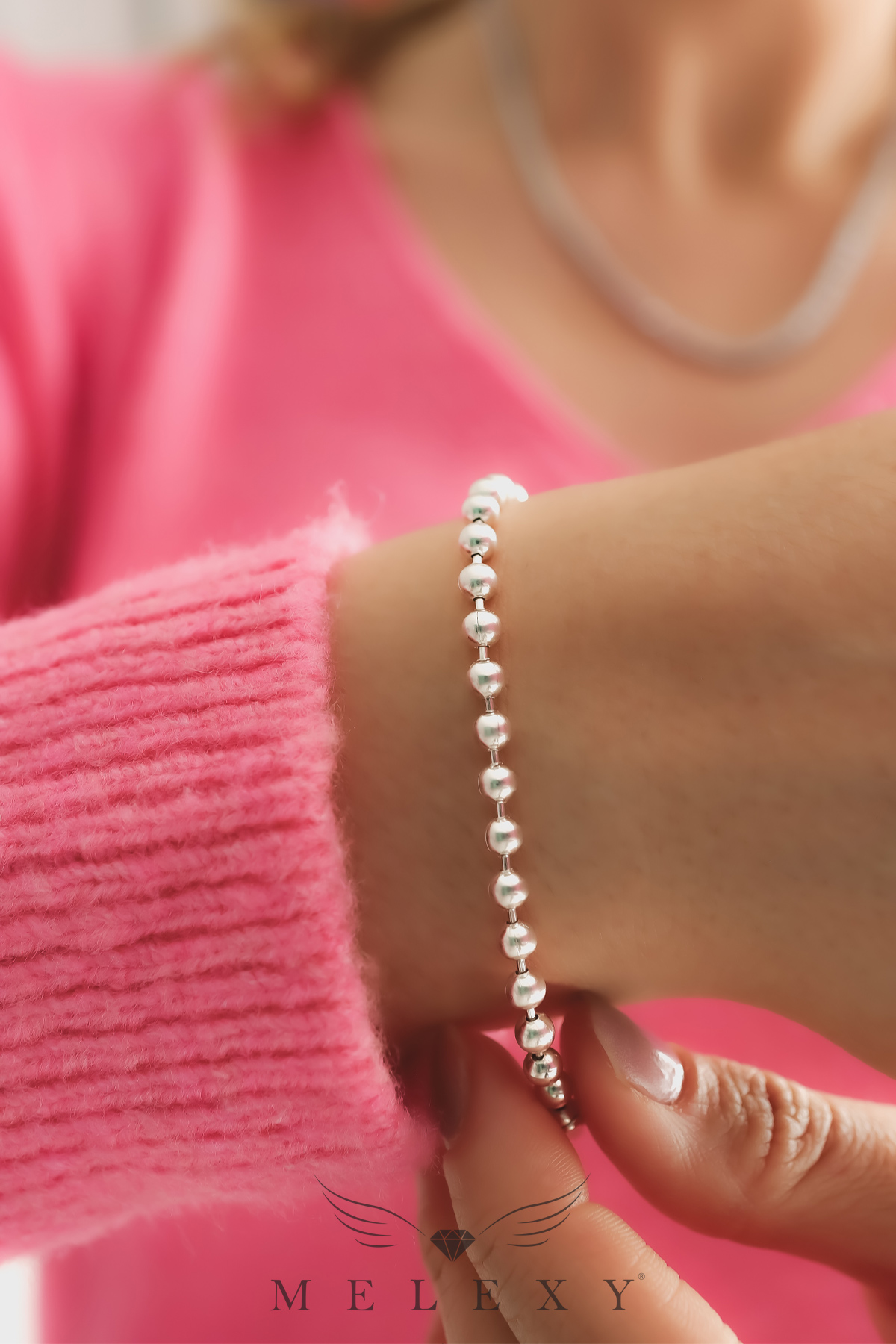 925 Ayar Gümüş Büyük Top (Boncuk) Bileklik