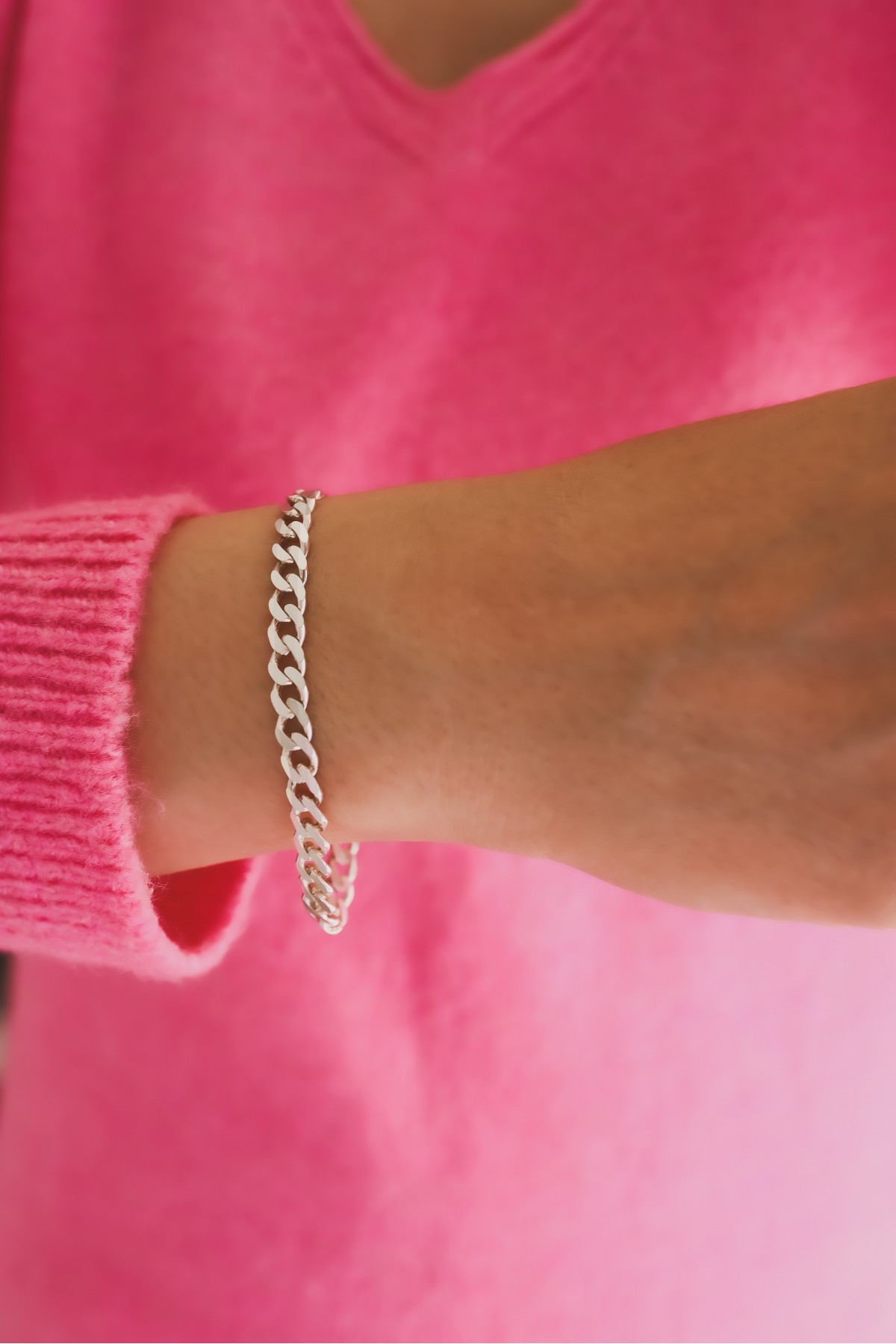 925 Ayar Gümüş Gurmet Zincir Bileklik