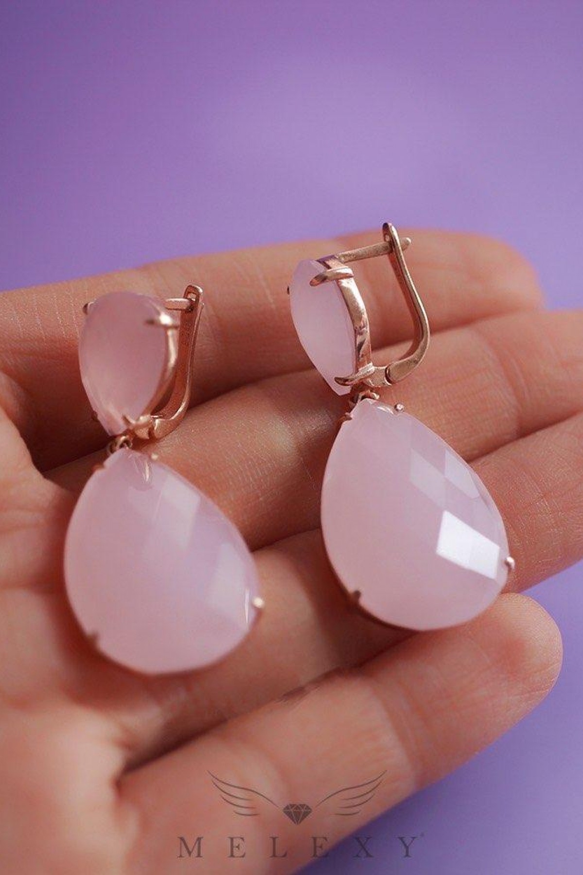 Pembe Angelina Küpe