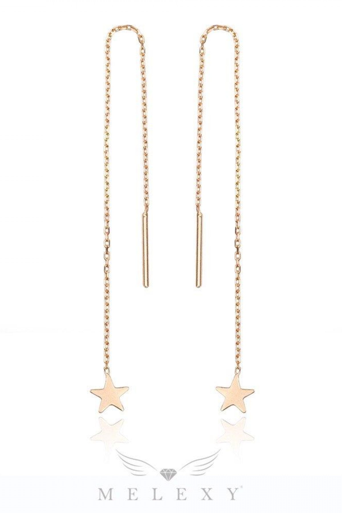 Zincirli Yıldız Küpe