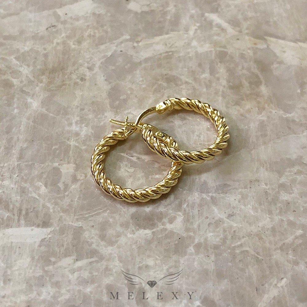 Gold Burgu Küpe