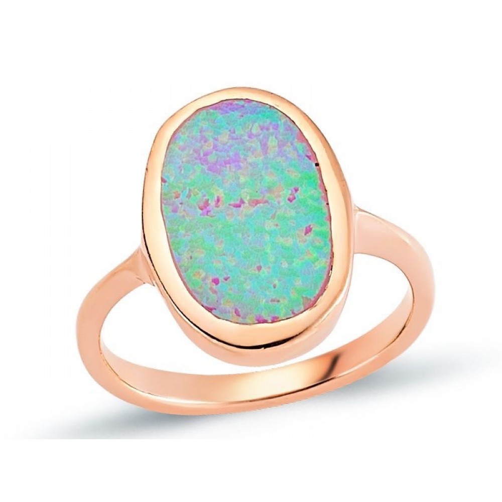 Pembe Oval Yüzük