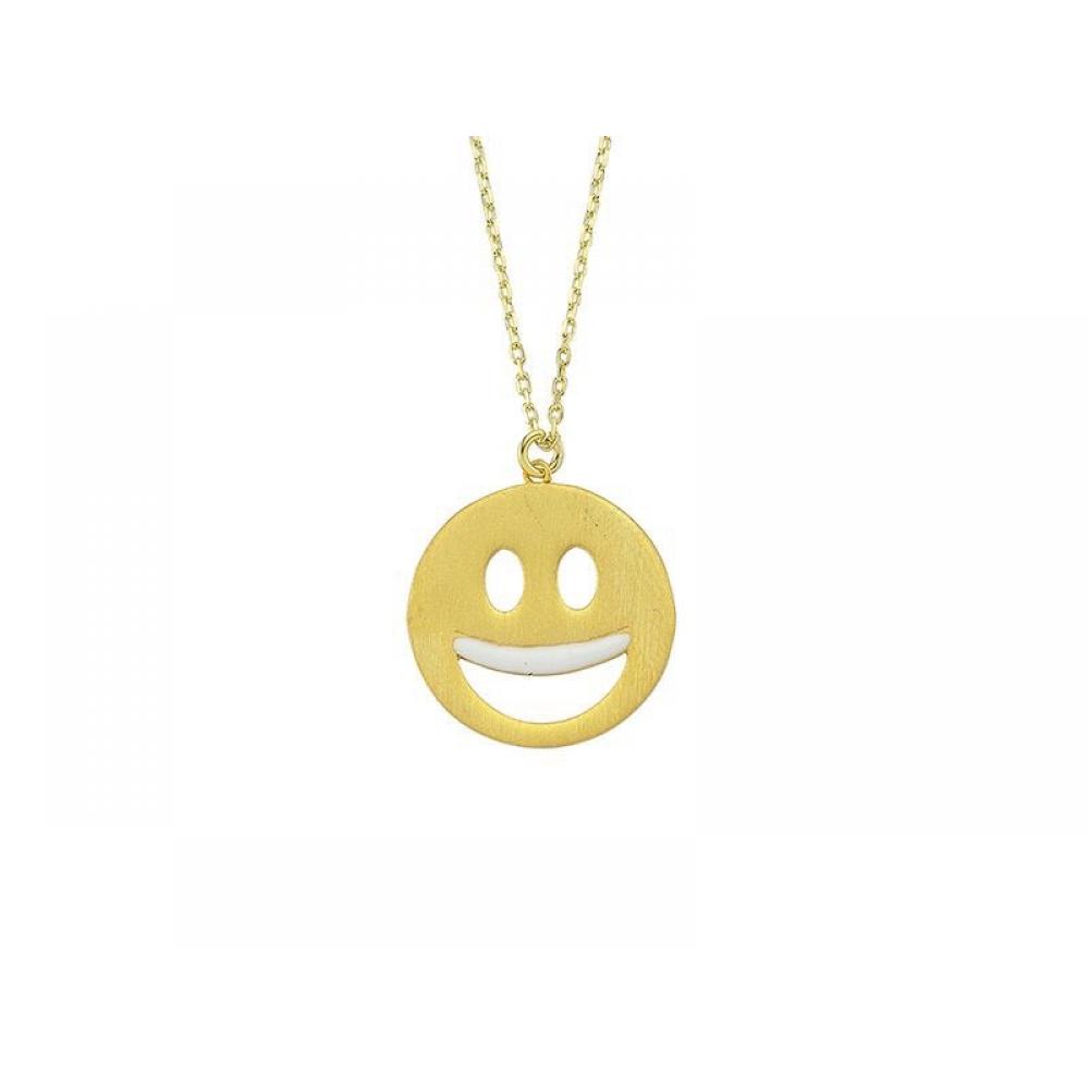 Gülen Surat Emoji Kolye