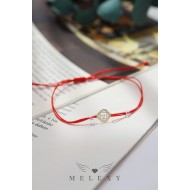 14 Ayar Kök Çakra Kırmızı İpli Bileklik